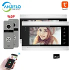 Видеодомофон умный цветной с функцией обнаружения движения и ночного видения, 960P, 7 дюймов