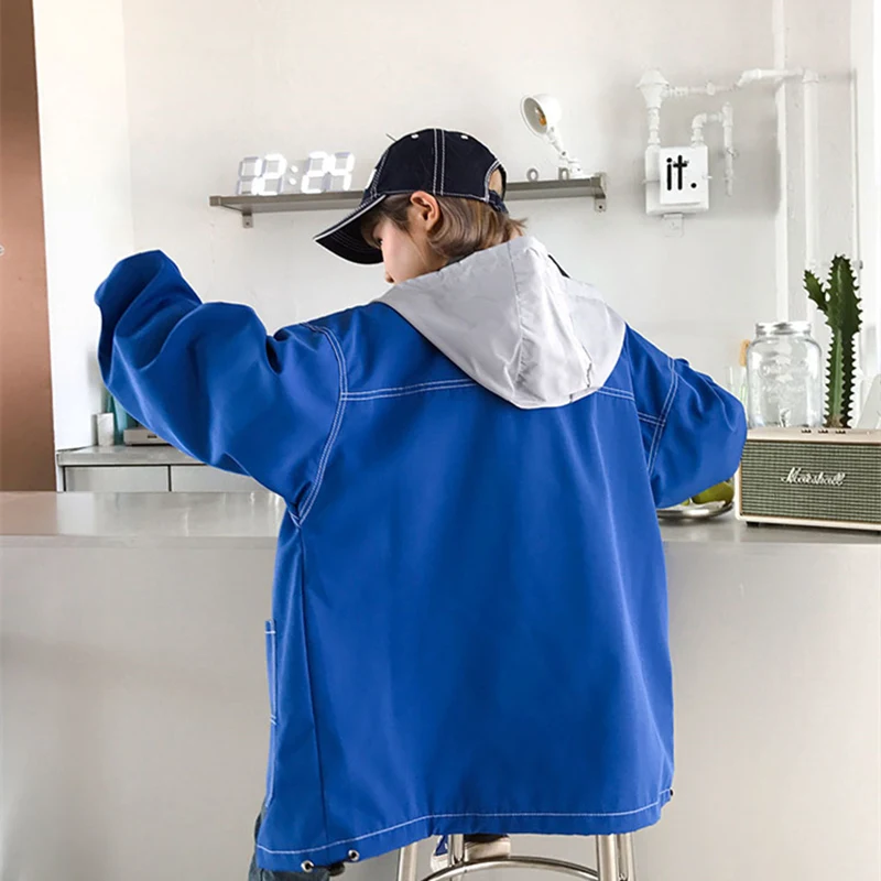 

Letter Autumn New Women Spring Prints Batwing Sleeve Hooded Outerwear Loose Casual Zipper Coats Female Harajuku Outerwear ZX787