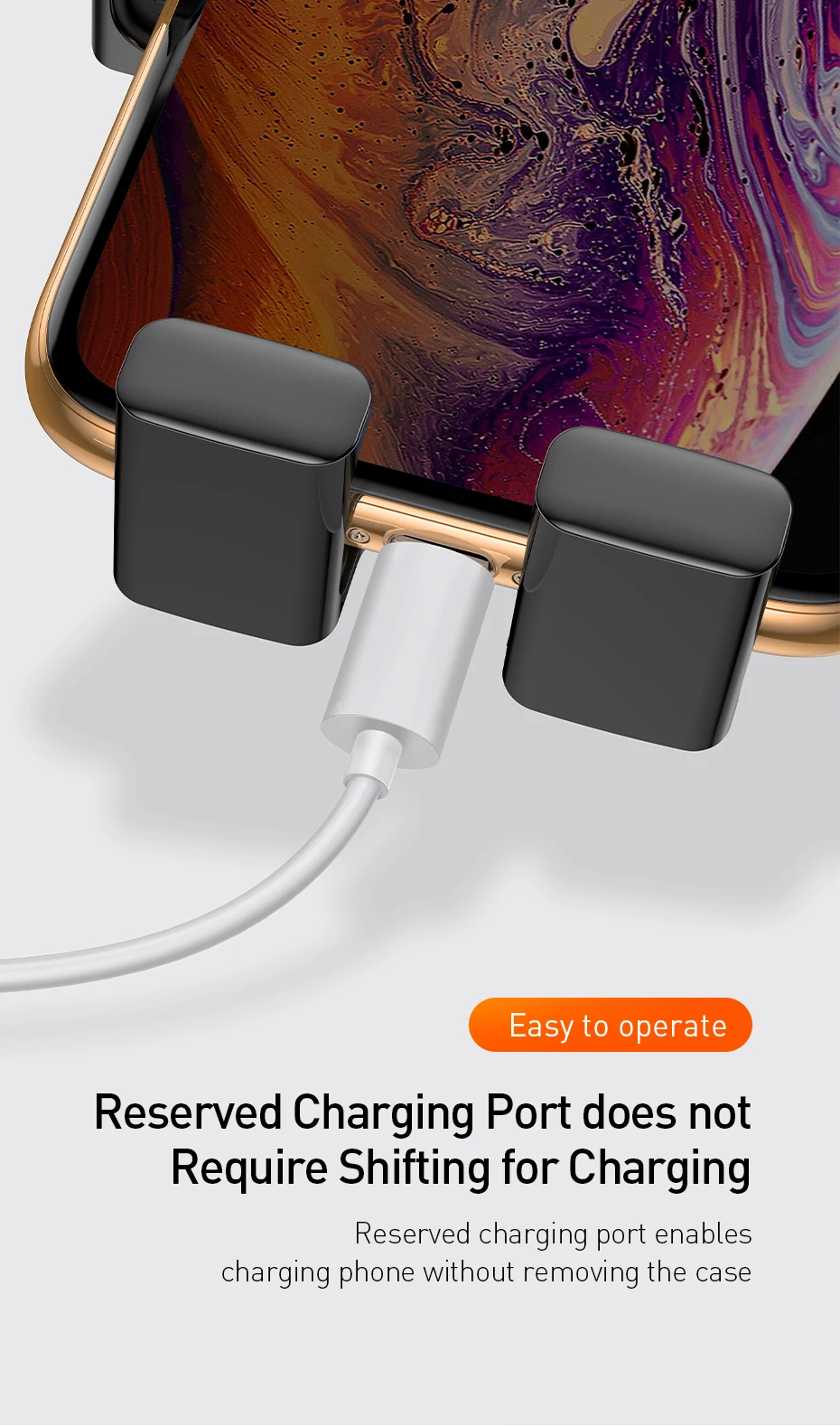 Baseus Автомобильный держатель для телефона iPhone XS Gravity, стойка опора для мобильного телефона, автомобильный держатель для крепления на вентиляционное отверстие для samsung Xiaomi