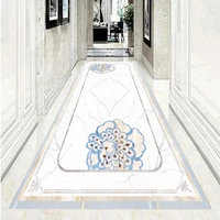 custom 3d floor murals marble pattern peony wallpaper for bathroom flooring vinyl waterproof self adhesive wall paper home decor
