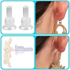 50100150 шт., силиконовые Заглушки для сережек-гвоздиков