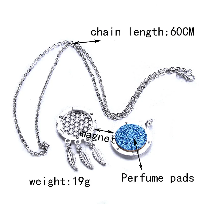 Бум Life ажурный Магнитный черный диффузор для ароматерапии ожерелье ювелирные