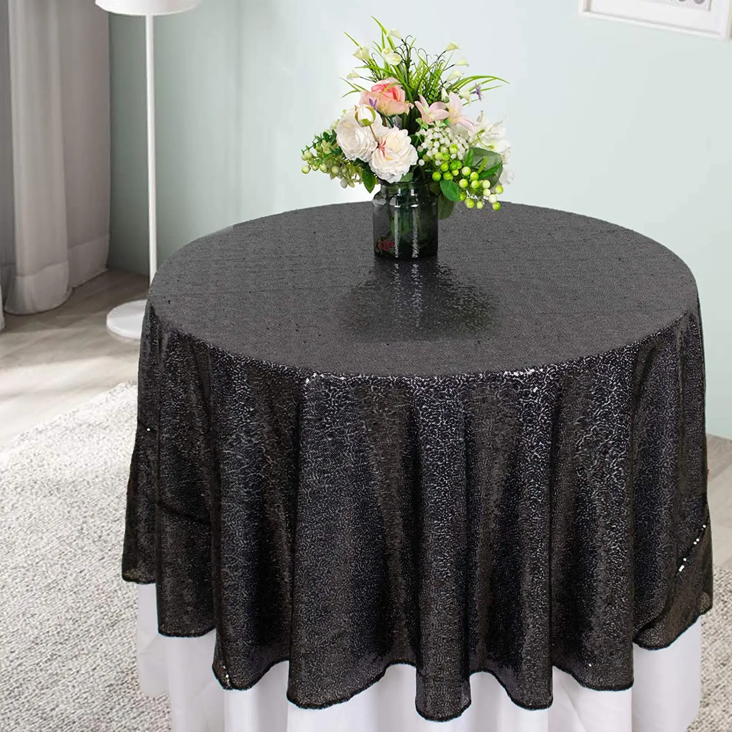 Скатерть с блестками акция от производителя скидки на реальные сцены | Дом и сад