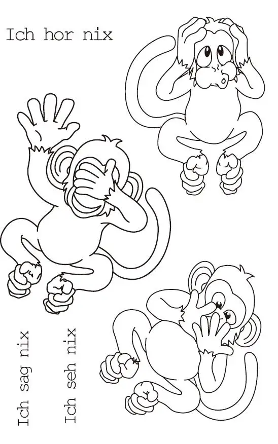 Прозрачный штамп немецкой обезьяны для скрапбукинга своими руками/изготовления