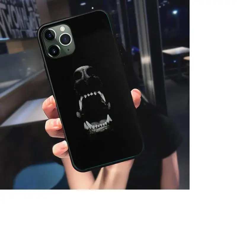 

Animal Dachshund Doberman dog Phone Case For iphone 7 8 plus x xr xs 11 12 mini pro max Black Soft nax fundas cover