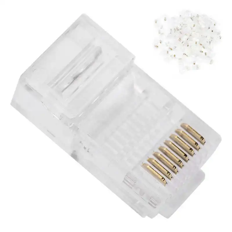 Компьютерная кабельная втулка 100 шт. RJ45 Cat5E модульные Неэкранированные