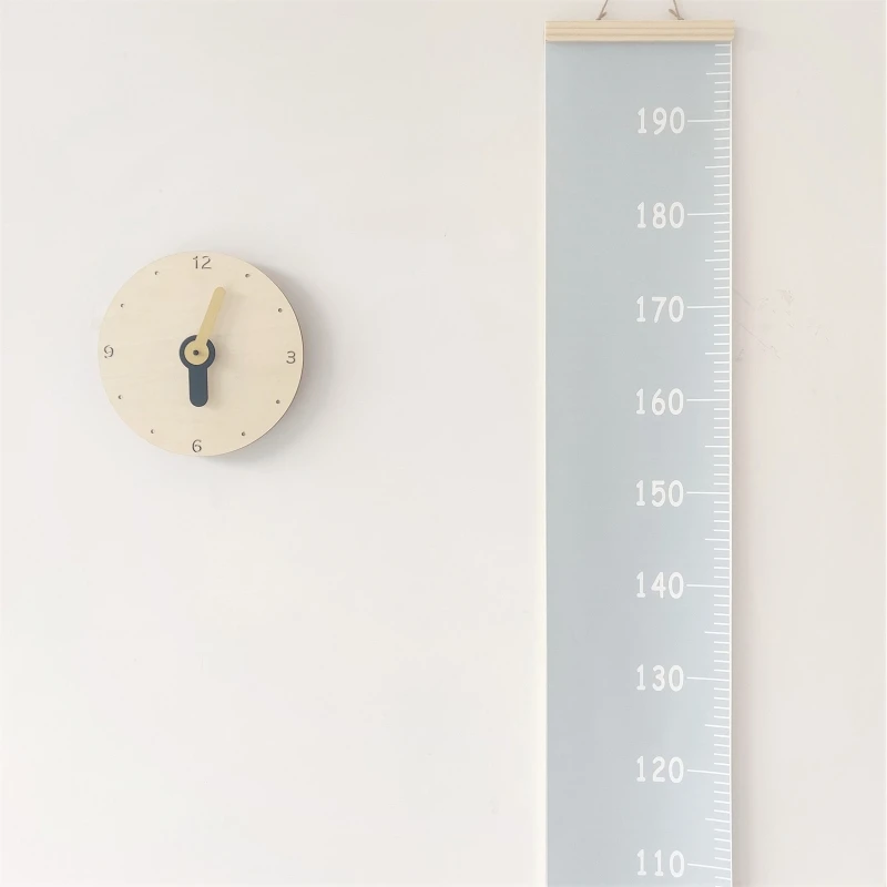 Линейка для детей настенная деревянная рамка холст декор комнаты 79x диаграмма