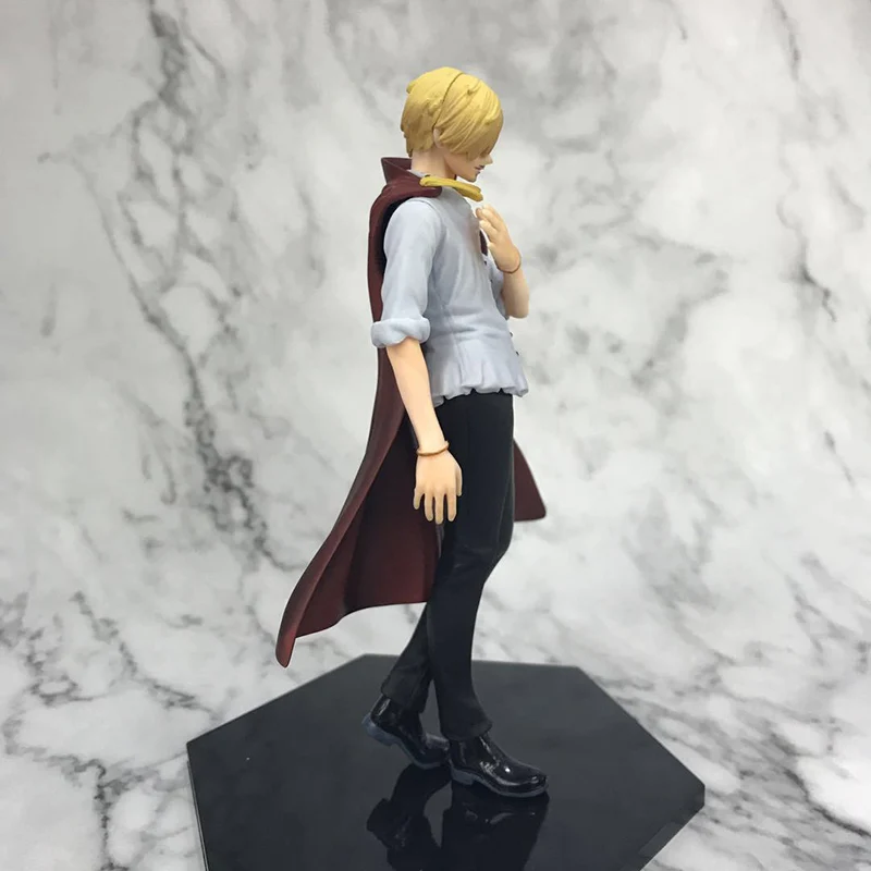 17cm Anime One Piece Vinsmoke Sanji PVC Action Figure Formal Dress Cloak Propose Marriage Doll Toys | Игрушки и хобби