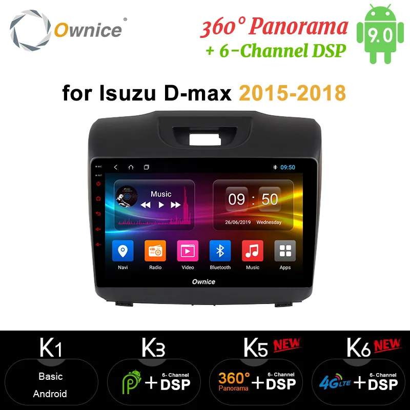 Ownice 4G 64G 9 дюймов Android 0 360 панорамный DSP оптический автомобильный DVD-плеер GPS для