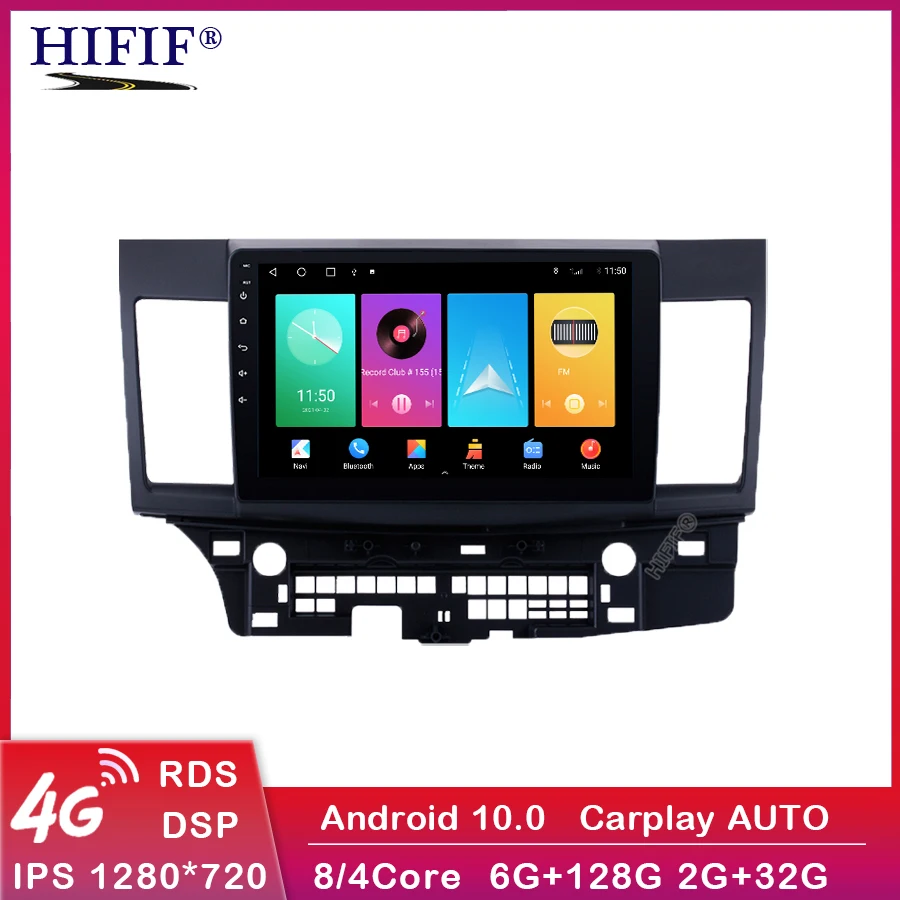 Автомагнитола Carplay для Mitsubishi Lancer-ex мультимедийный проигрыватель на Android 10 0 с