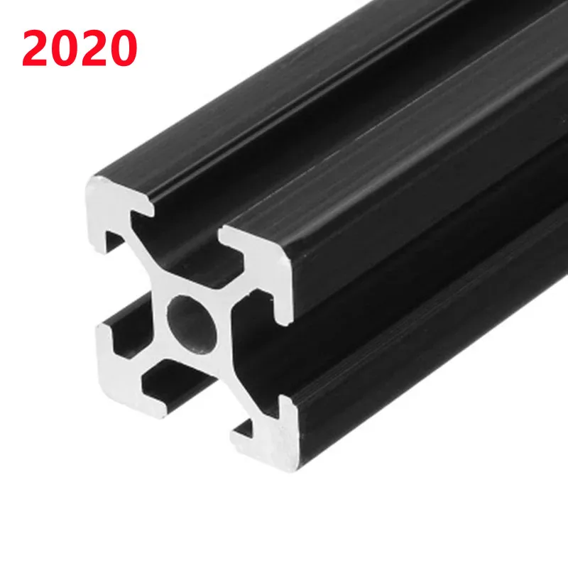 

4PC 100-500MM Black 2020 European Standard Anodized Aluminum Profile Extrusion Linear Rail 200mm 500mm For DIY CNC 3D Printer
