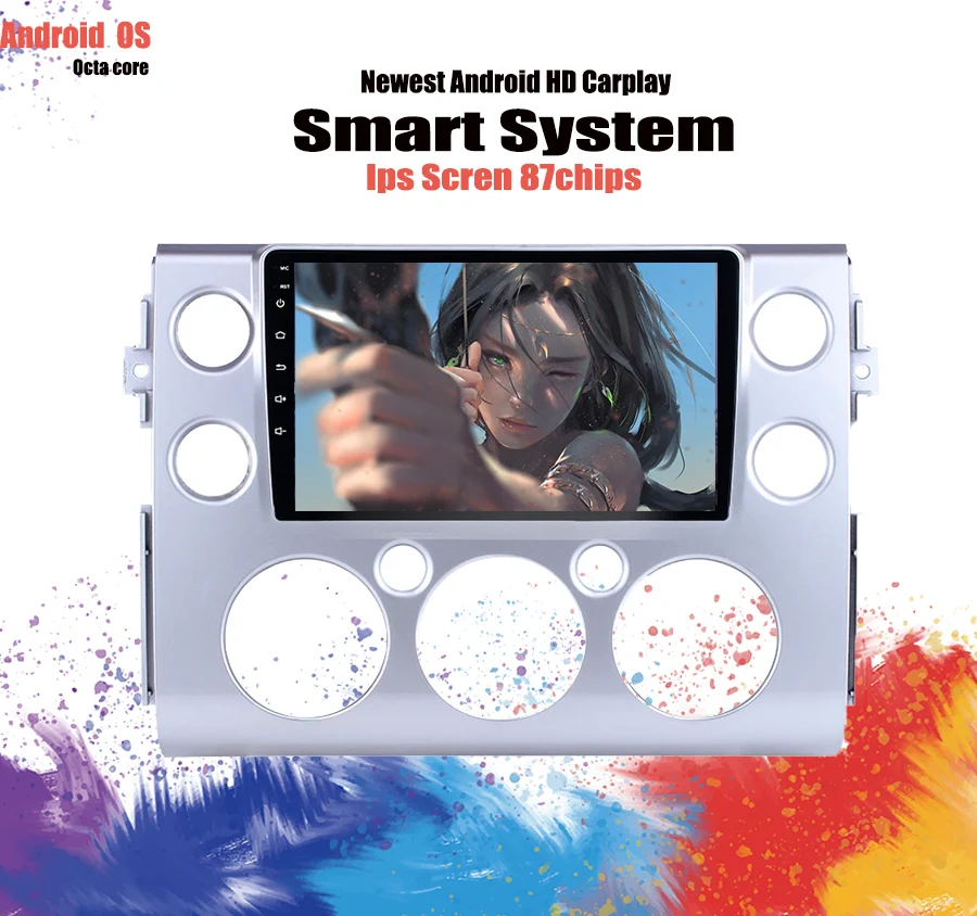 9 &quotВосьмиядерный ОЗУ 4 ГБ Android 1 автомобильный dvd-радио GPS навигация для Toyota FJ Cruiser