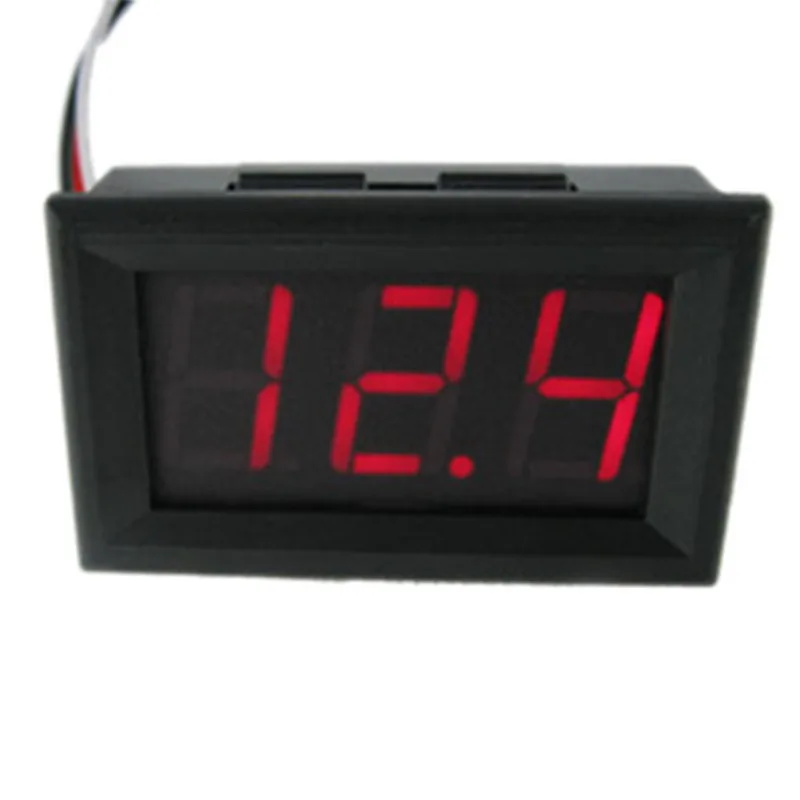 Мини двухпроводный 5V 30 В постоянного тока цифровой вольтметр с функцией защиты