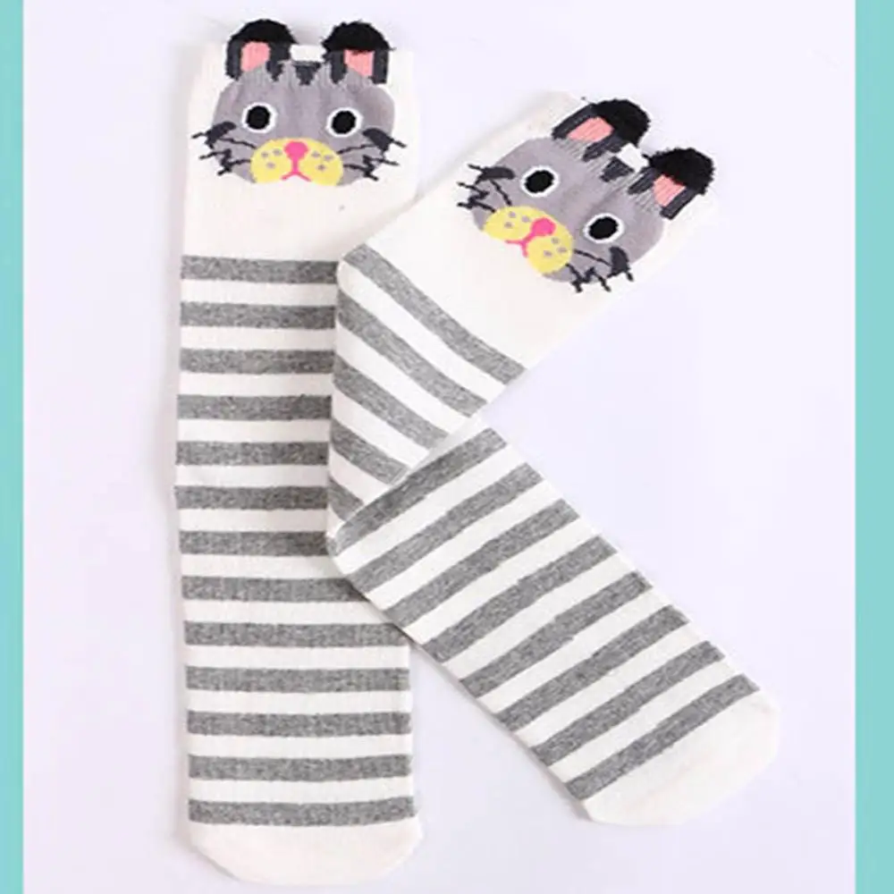 Hilittlekids/Гольфы выше колена хлопковые чулки для девочек с героями мультфильмов, половина ноги Идеальный Теплый подарок - Цвет: A5