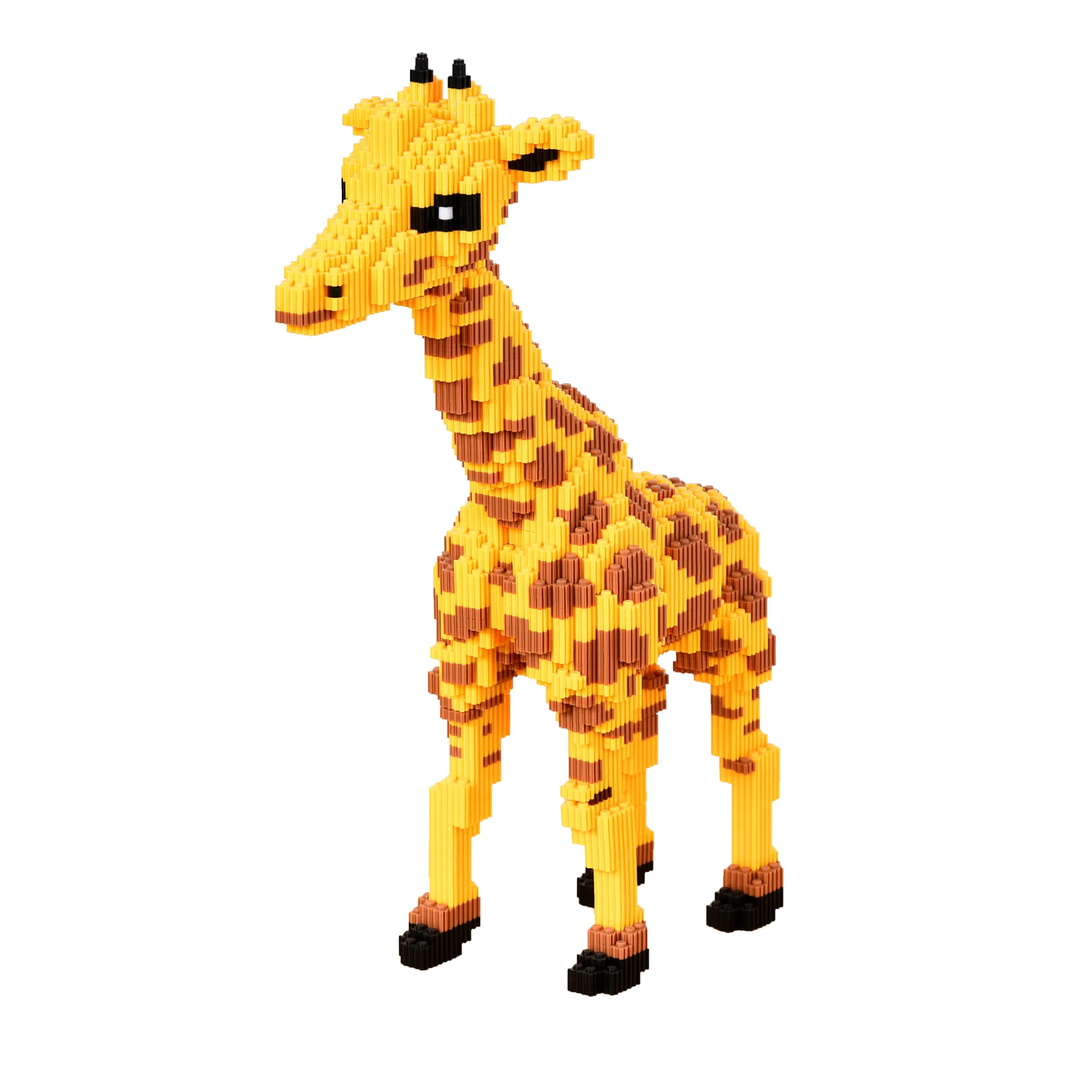 

40cm giraffe building blocks ornaments 2020 new miniature building block particles children's DIY insert toys children's gifts