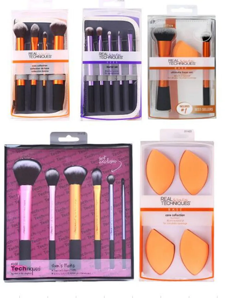 Кисти для макияжа губка Реалистичная техника кисти нанесения рассыпчатых кистей