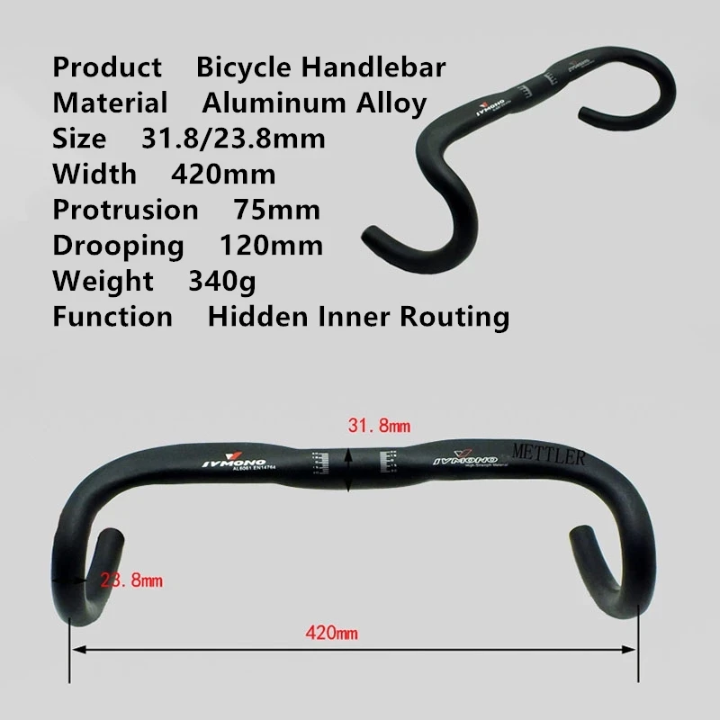 Скрытый внутренний тормозной кабель для руля дорожного велосипеда