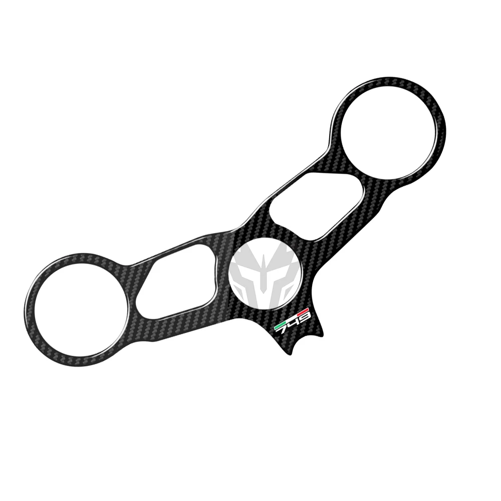 3D Карбон мотоциклетные Топ тройной зажимной хомут Стикеры для поездок на