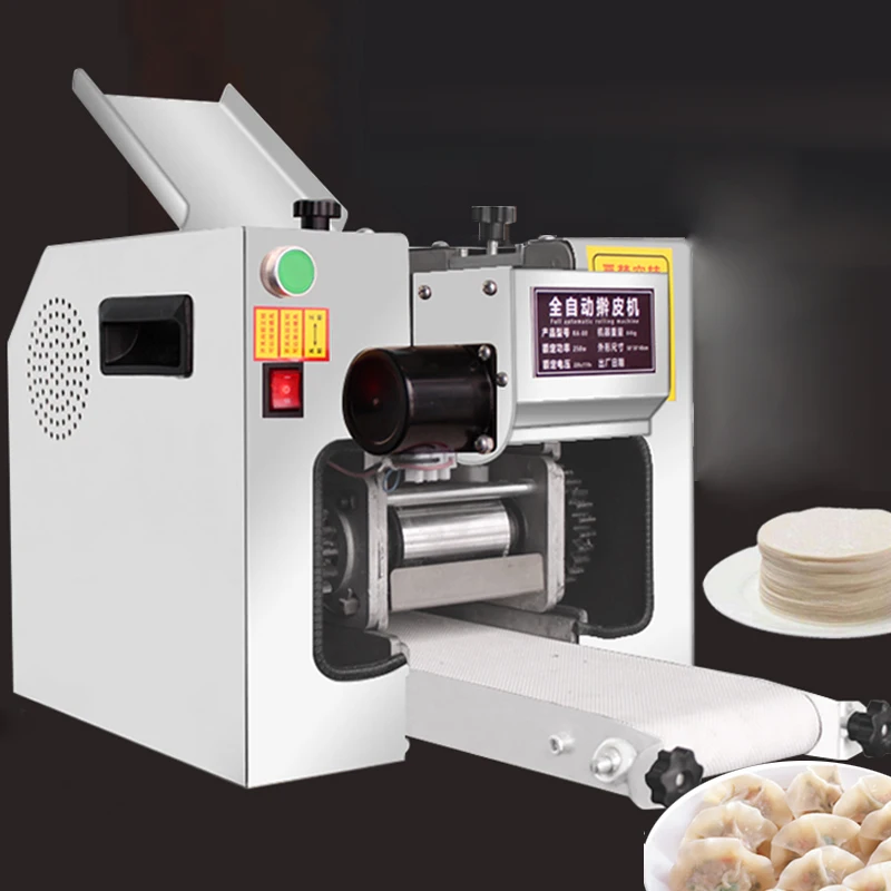 Verkaufen 220V Kommerziellen Knödel Wrapper Maschine Roll Pressen Wan-Tan Pi Machen Maker Pasta Verarbeitung Runden Platz Flakes Moulding