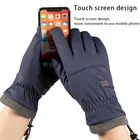 Водонепроницаемые зимние теплые велосипедные перчатки, ветрозащитные спортивные лыжные перчатки для мотоцикла, велосипеда, скутера, теплые перчатки