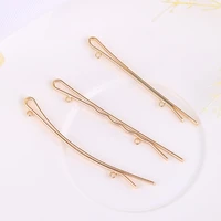 diy headwear hair accessories day clip double ring beaded braided hairpin for diy necklaces earrings accessories jewelry and