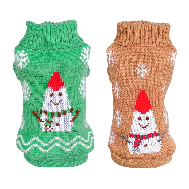 

Christmas Dog Clothes Snowman Sweaters Winter Warm Pet Small Dog Clothes Xmas Dog Holiday Sweaters New Year Cat Costumes