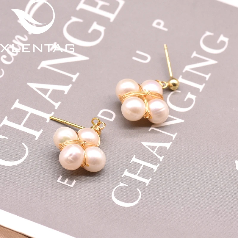 XlentAg натуральный пресноводный жемчуг 925 стерлингового серебра свисающие серьги