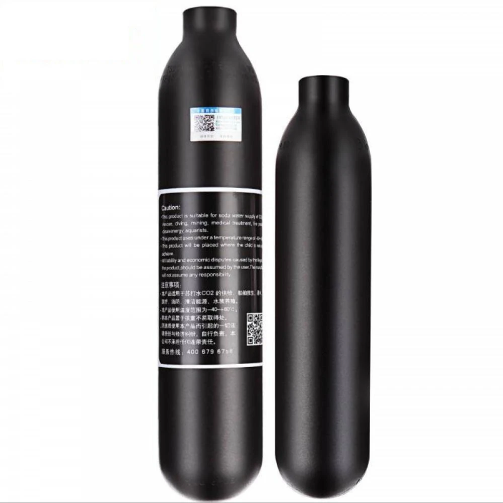 

M18 * 1,5 цилиндр углеродного волокна бак CO2 30MPA 0.3L/0.35L/0.45L