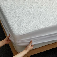 bonenjoy quilted mattress cover with elastic waterproof bed mattress protector singlequeenking size mattress covers180x200cm