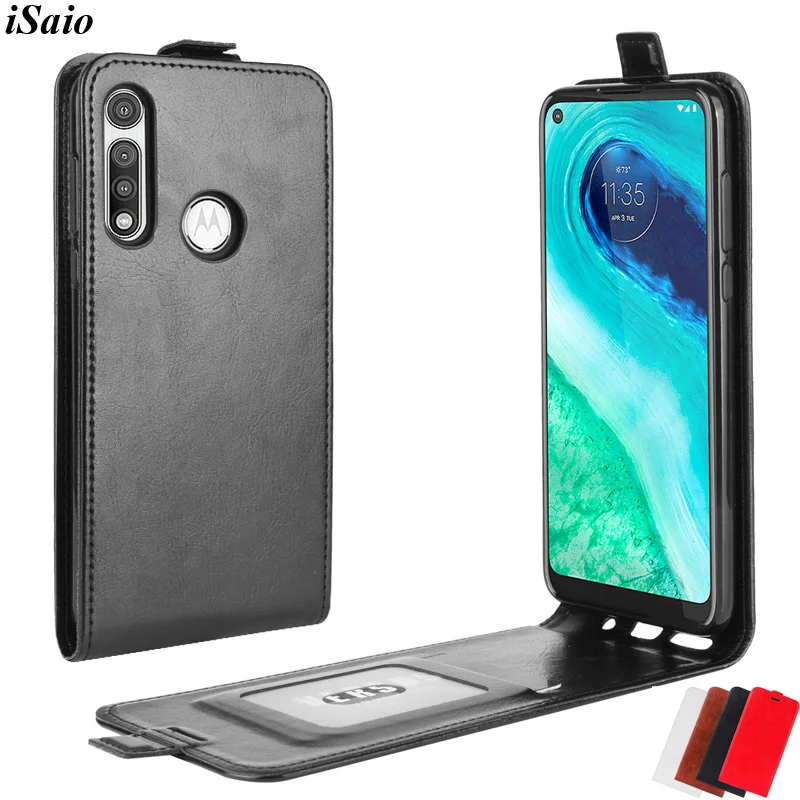 Флип чехол для Motorola MOTO G кожаный Fast 6 4 мобильного телефона магнитный мягкий из ТПУ
