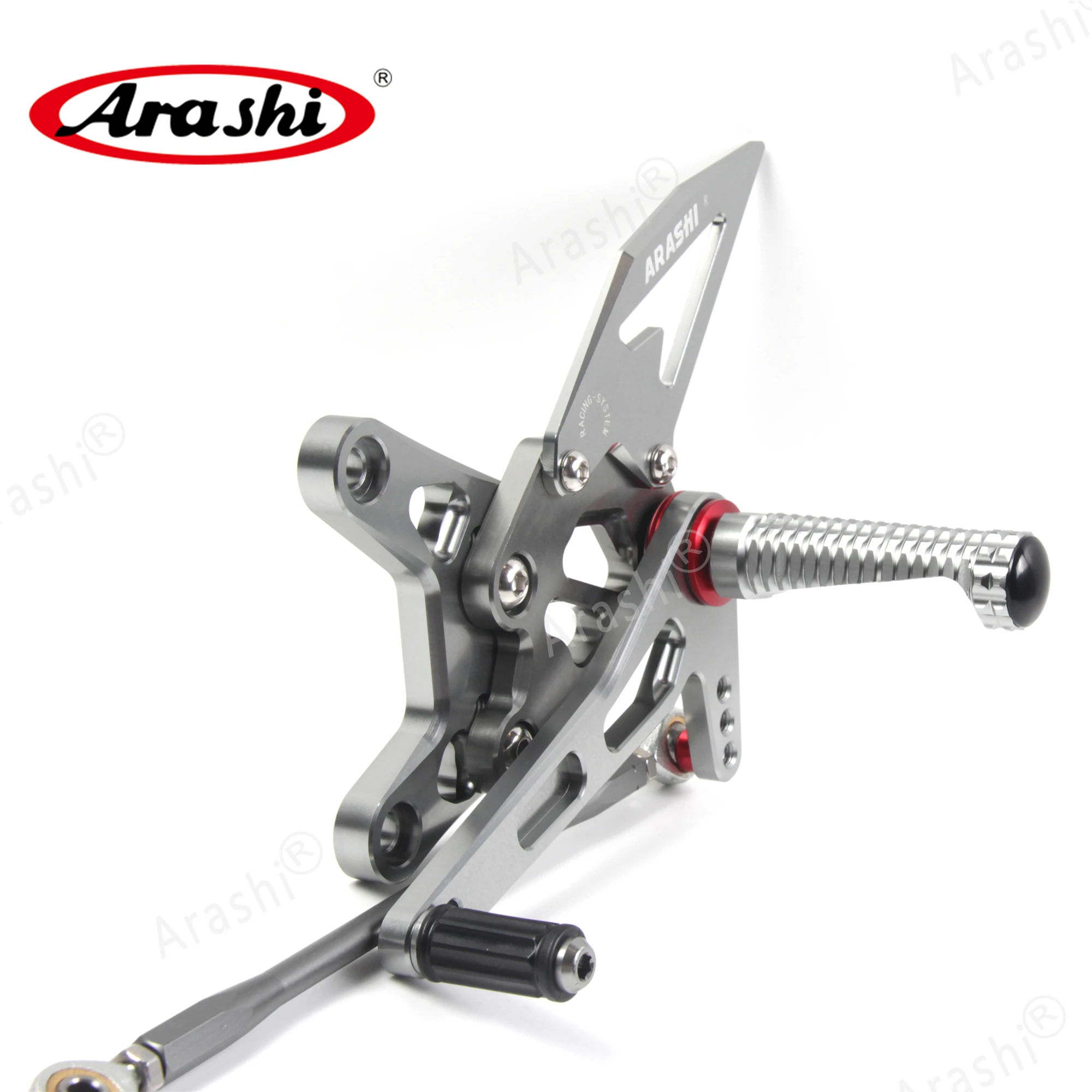 Араши ниндзя ZX6R CNC регулируемая подножка для ног KAWASAKI ZX 6R NINJA 2007 2008 Rearset подставка