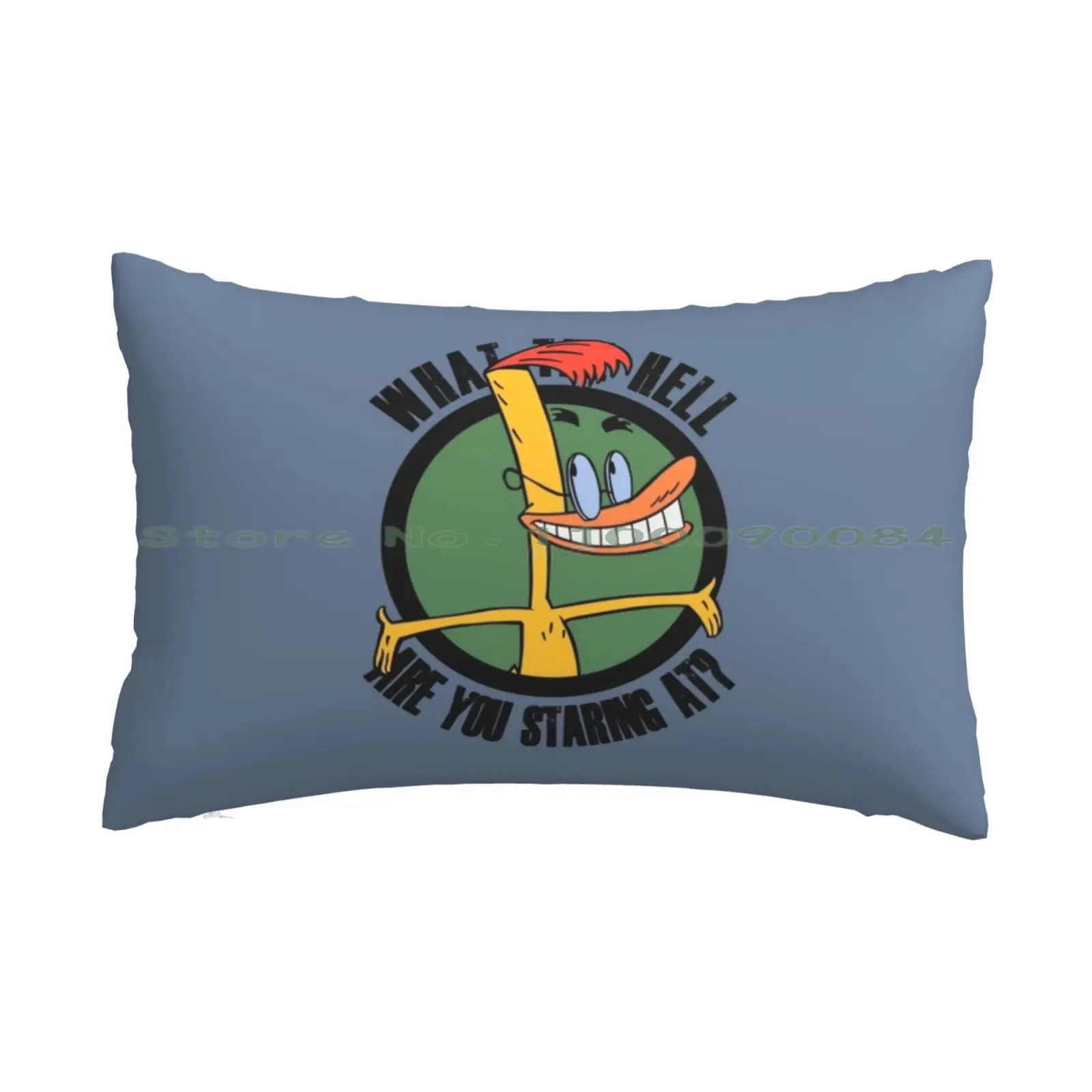 

What Are You Staring At  Pillow Case 20x30 50*75 Sofa Bedroom Duckman 90s Nostalgia Cartoon What The Hell Are You Staring At