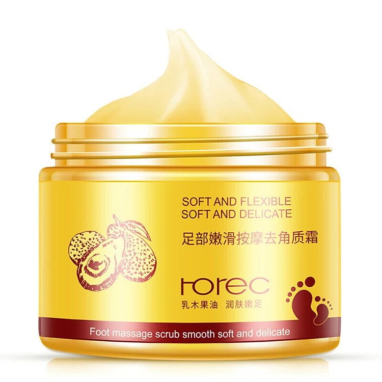 ROREC 180g Shea Butter tender massage exfoliator foot cream moisturizing Remove smelly feet skin care |