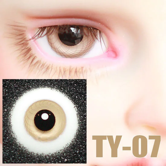 

BJD Doll eyes suitable for 1-3 1-4 1-6 size eyes TY-07 black eyes with textured glass eyes doll accessories