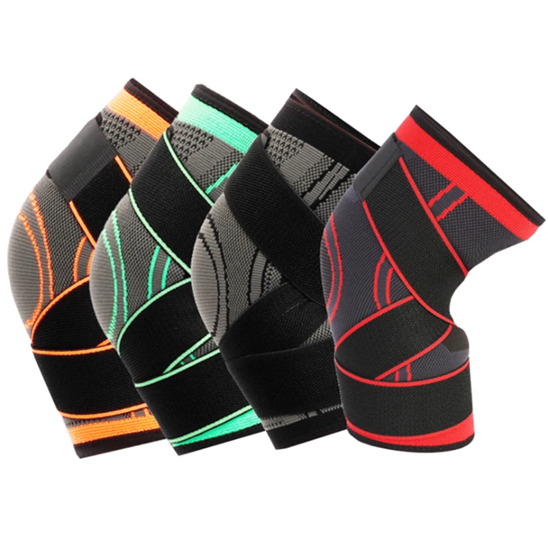 

Sports knee protector for men and women running cycling basketball mountaineering hiking fitness nylon pressure strap knee sport
