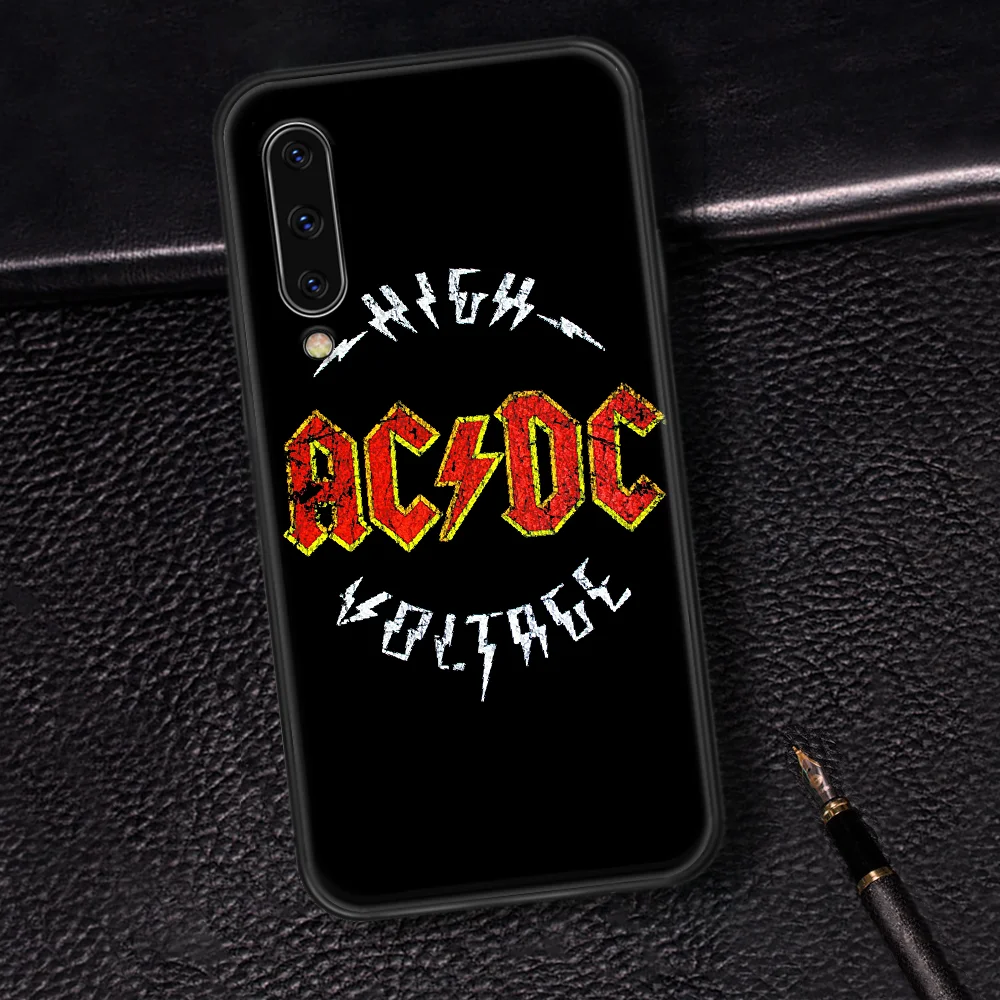 

AC DC Band Phone Case Cover For Samsung Galaxy A7 8 10 20 20e 21 30 30S 31 41 50 50S 51 70 71 91 black Funda Pretty Hoesjes