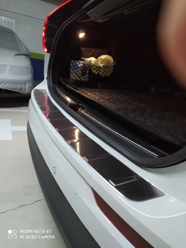 Защита для заднего бампера из нержавеющей стали протектор багажника Volvo XC60 2018 2019