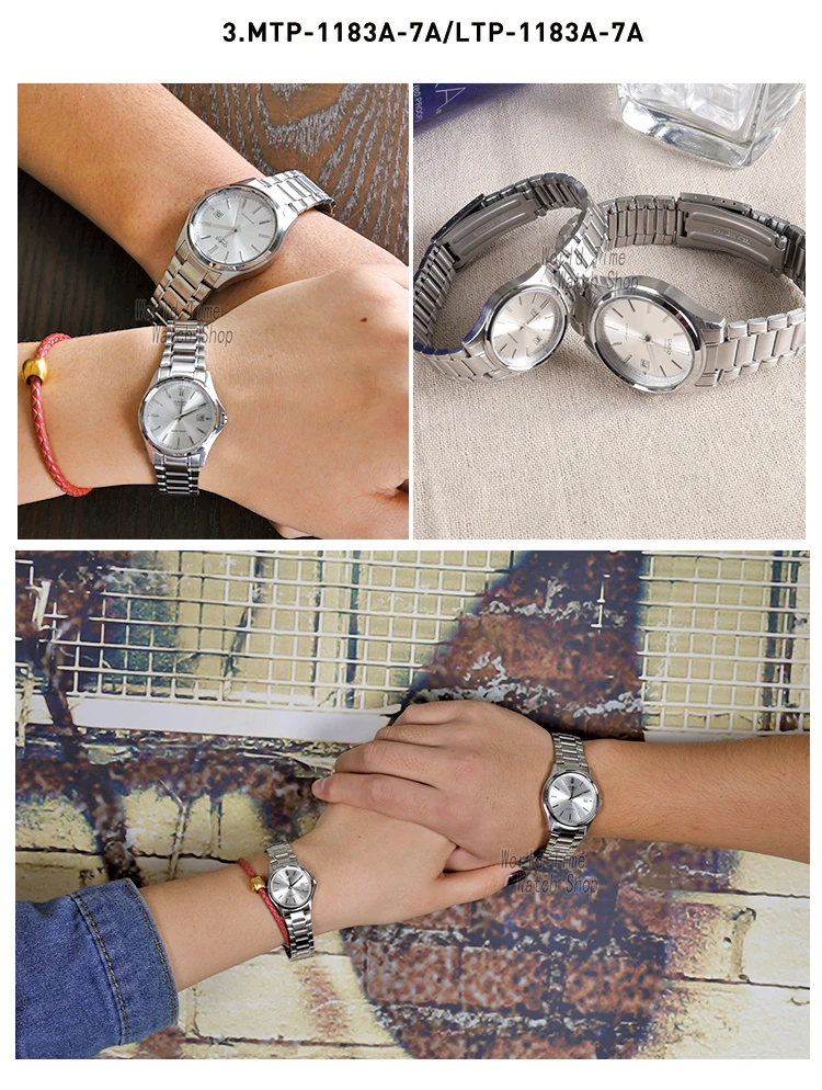 Мужские часы Casio Мужские часы Set Top Brand Роскошные женские часы Кварцевые наручные часы Спортивные мужские часы Водонепроницаемые женские часы Luminous Pair Design Model relogio feminino masculino reloj hombre
