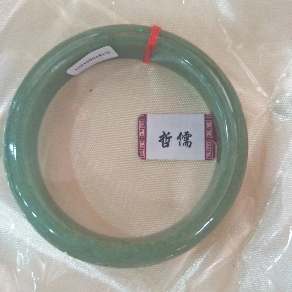 Натуральный чистый зеленый браслет из Мьянмы элегантные женские нефритовые