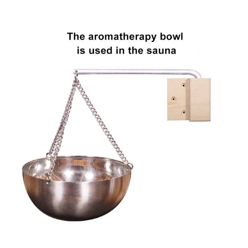 

2PC Sauna Aromatherapy Oil Bowl Sauna Cup Stainless Steel Essential Oil Holder Bowl for Sauna & Spa Sauna Accessories