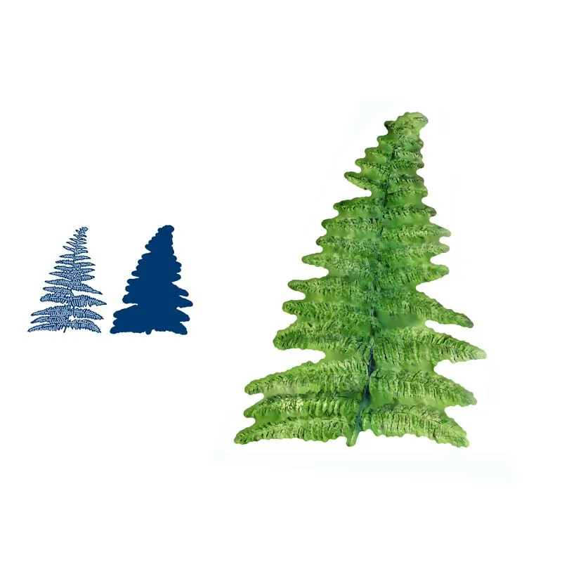 

Fir leaves Metal Cutting Dies Matching color paper dies card Scrapbooking Steel Craft Die Cut Embossing Card Album