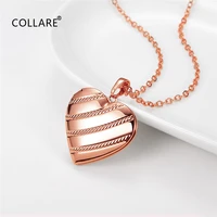 collare photo locket necklace rose gold silver color stainless steel birthday gift fashion pendant neckalace p300