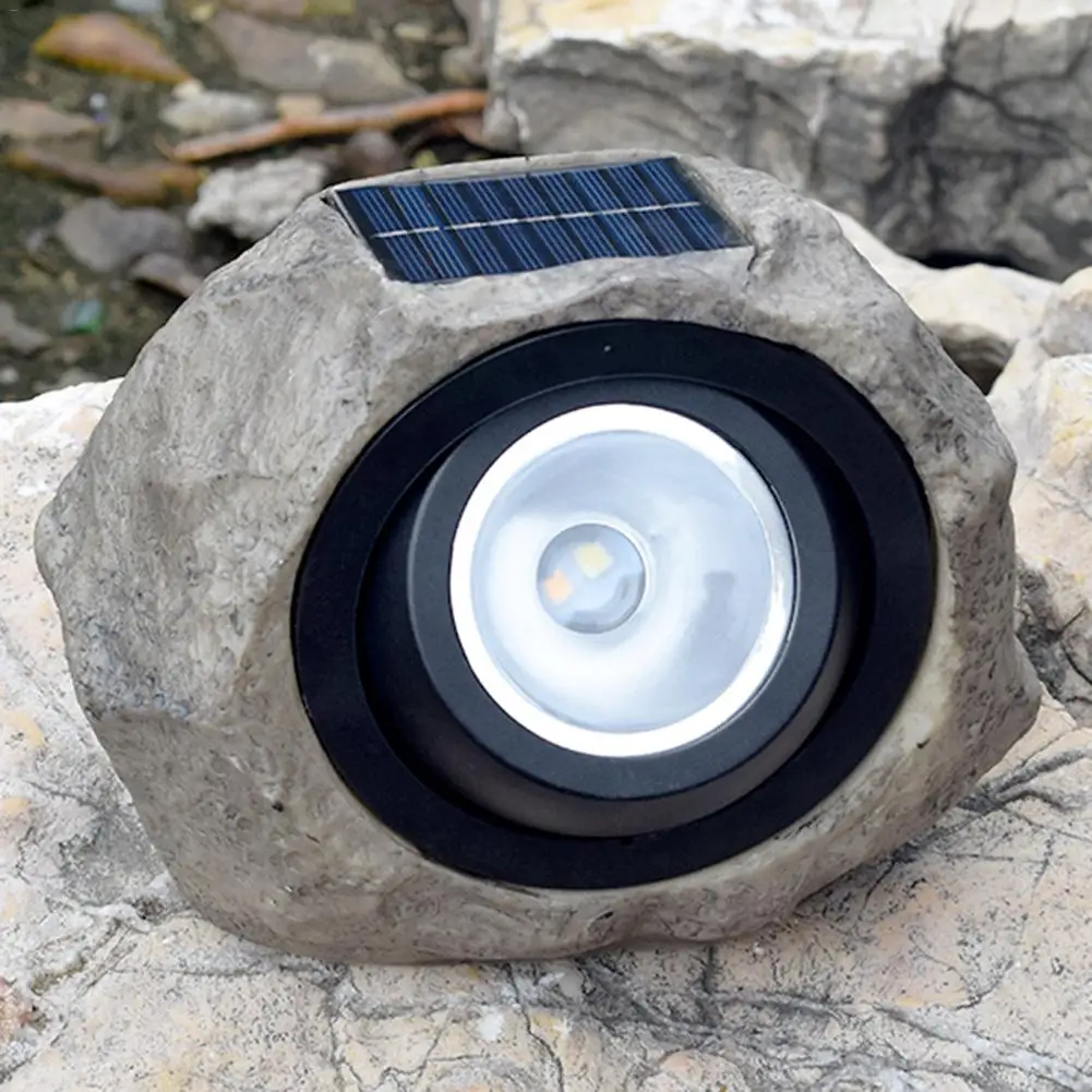 Солнечный искусственный камень светодиодный светильник с регулируемой яркостью