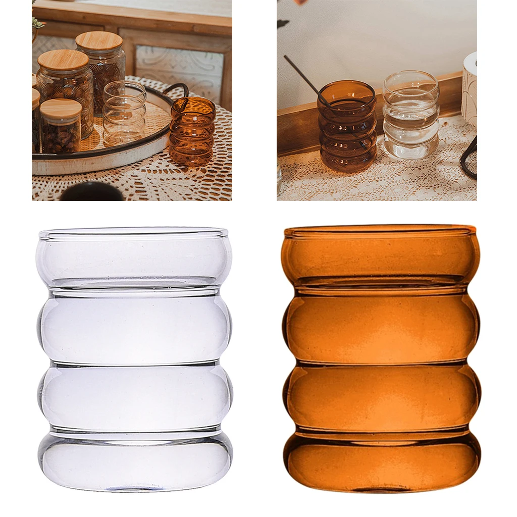 

Glasses Elegant Drinking Cups for Water, Wine, Beer, Cocktails and Mixed Drinks - Round