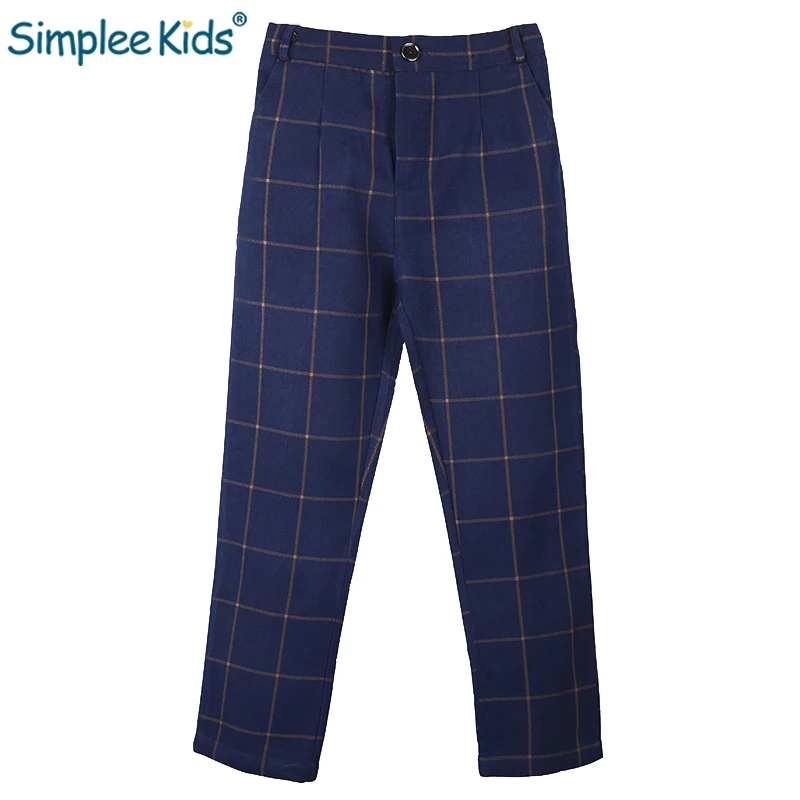 Simplee/Детские костюмы для мальчиков брюки деловой костюм свадебное студенческое