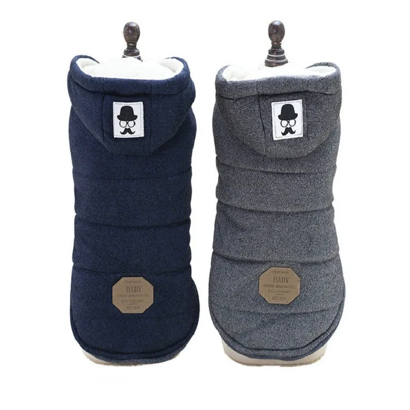 

All Seasons Pet Clothes Dog Moustache Two Legs Cotton-Padded Clothes Small and Medium Dogs Clothing Dog Clothes for Small Dogs