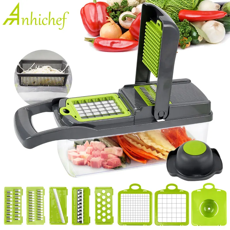 Vegetable Cutter Kitchen accessories Mandoline Slicer Fruit Dicer Cutter Potato Peeler Carrot Cheese Grater Vegetable Slicer