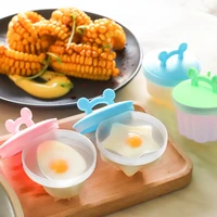 4pcs set creative diy steamed egg mold egg cooker pudding ice cream baby food supplement egg custard mold