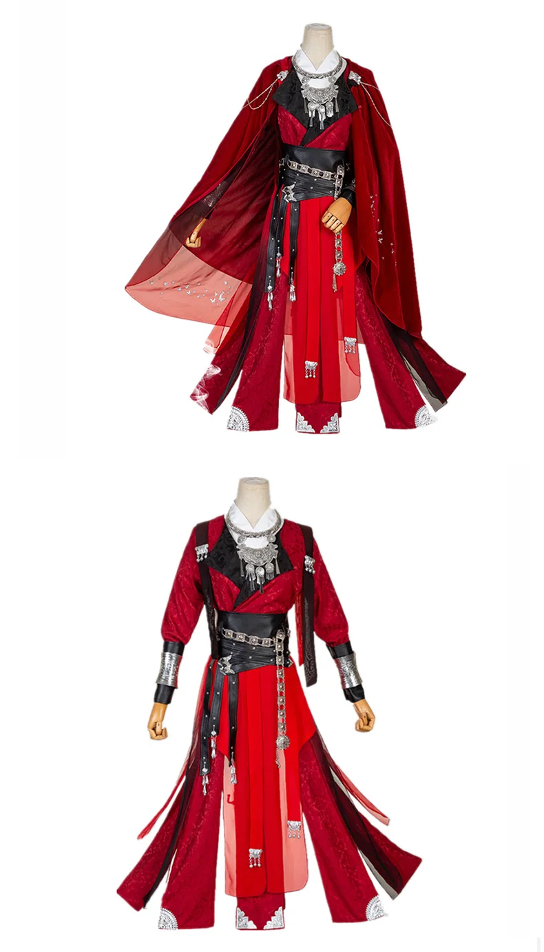 sexy nun costume Anime Tian Guan Ci Fu Cosplay Hua Cheng Costume Heaven Official's Bless HuaCheng Red Costume For Men And Women Chinese Anime Cos best halloween costumes