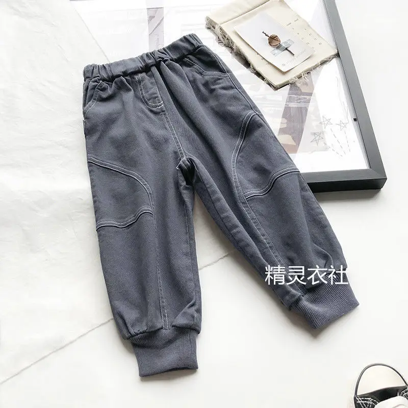 

Spring and autumn new baby sports trousers overalls Korean style trendy boys casual pants children P5803